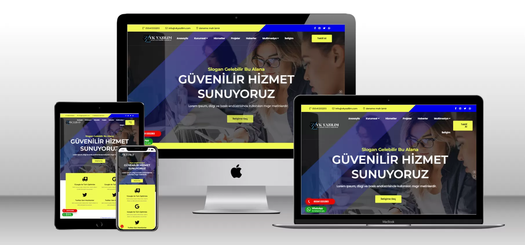 Kurumsal Web Ajans Scripti V9 - Mobil Uyumlu - Webmios