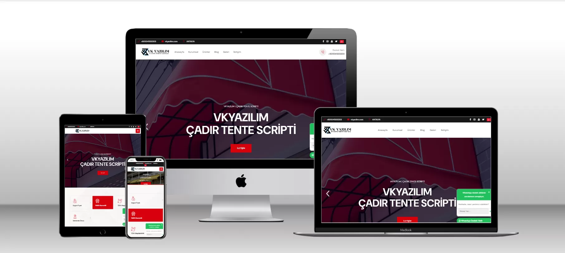 Çadır Tente Scripti V1 - Mobil Uyumlu - Webmios