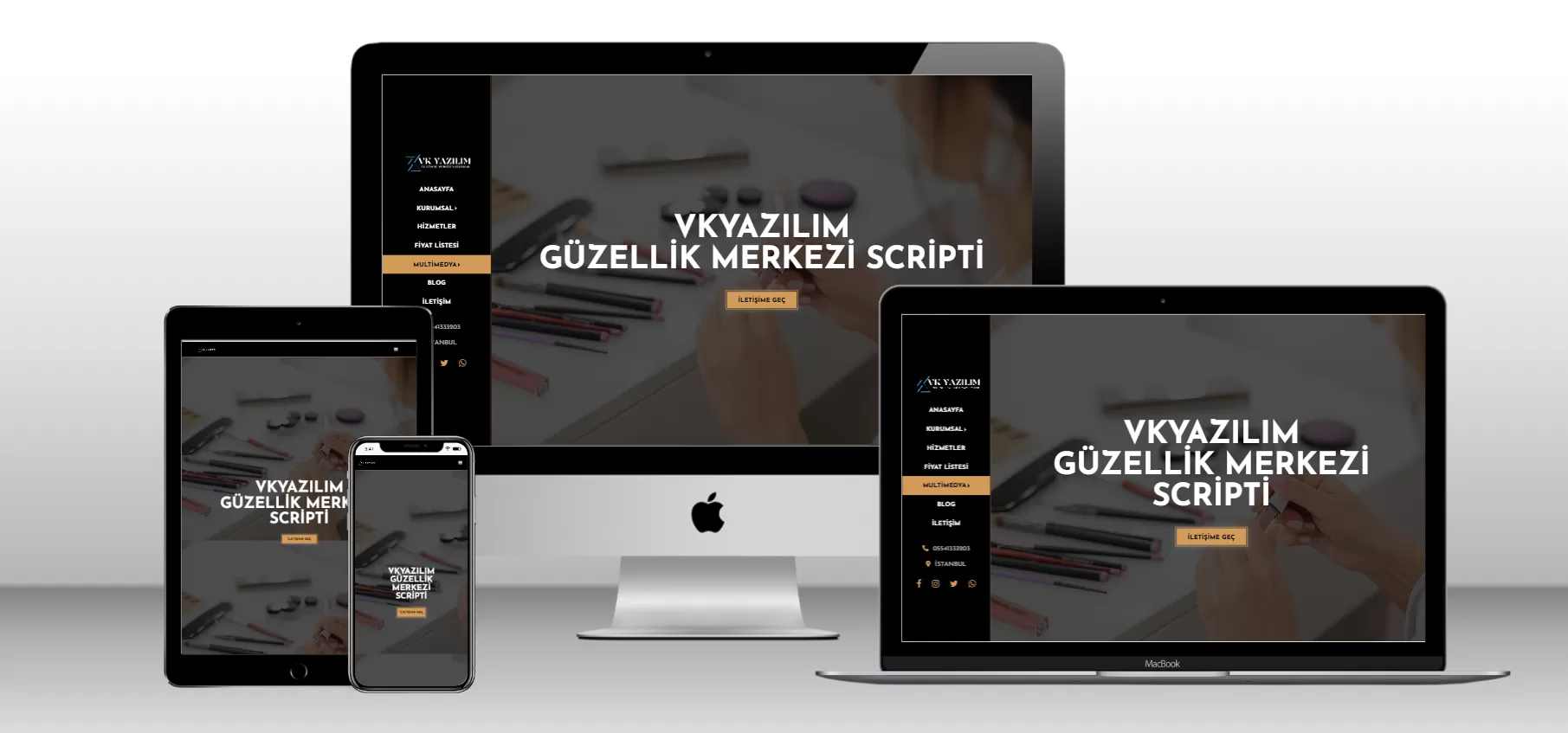 Güzellik Merkezi Scripti V3 - Mobil Uyumlu - Webmios