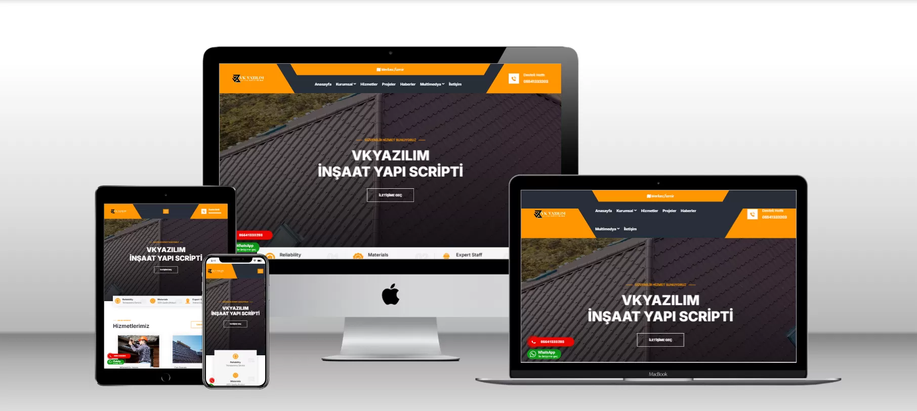 Kurumsal İnşaat Yapı Scripti V4 - Mobil Uyumlu - Webmios