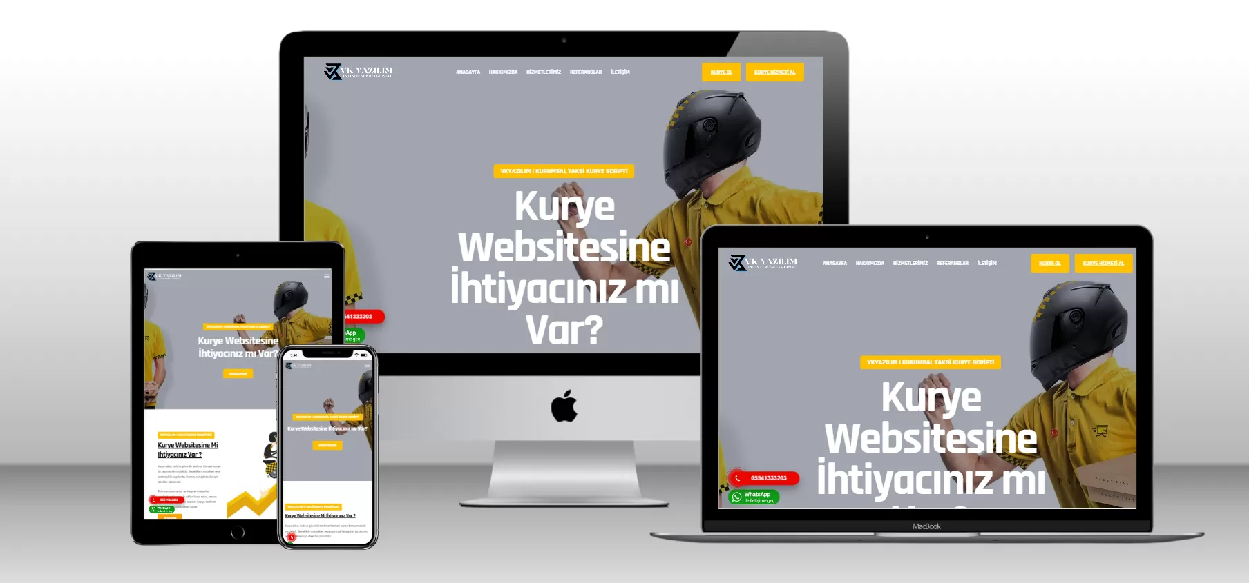 Kurumsal Taksi Kurye Scripti - Mobil Uyumlu - Webmios