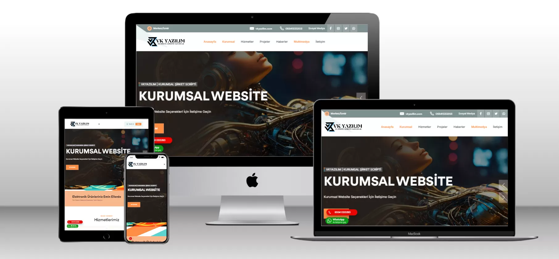 Kurumsal Şirket Scripti V5 - Mobil Uyumlu - Webmios