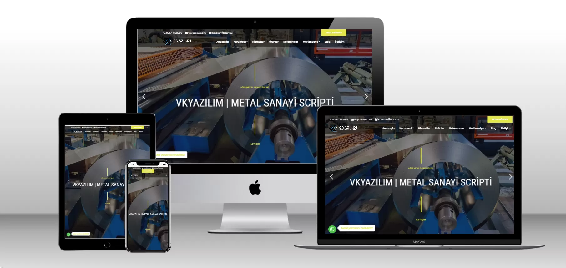 Metal Sanayi Scripti V1 - Mobil Uyumlu - Webmios