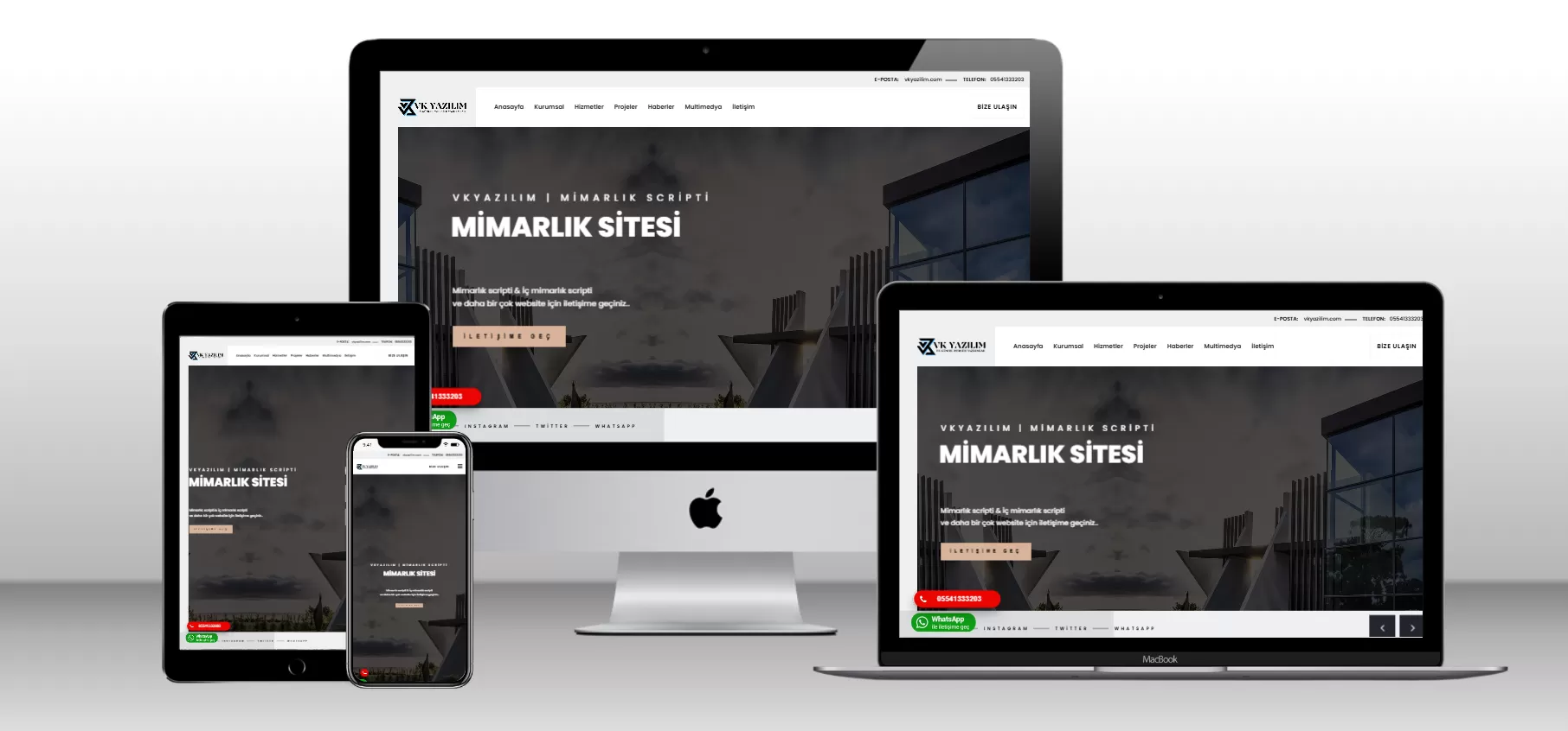 Mimarlık Şirketi Scripti V1 - Mobil Uyumlu  - webmios