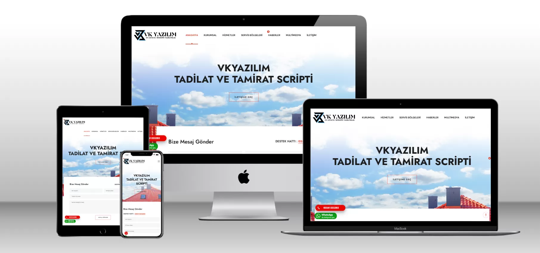 Kurumsal Tadilat Tamirat Scripti V1 - Mobil Uyumlu - Webmios