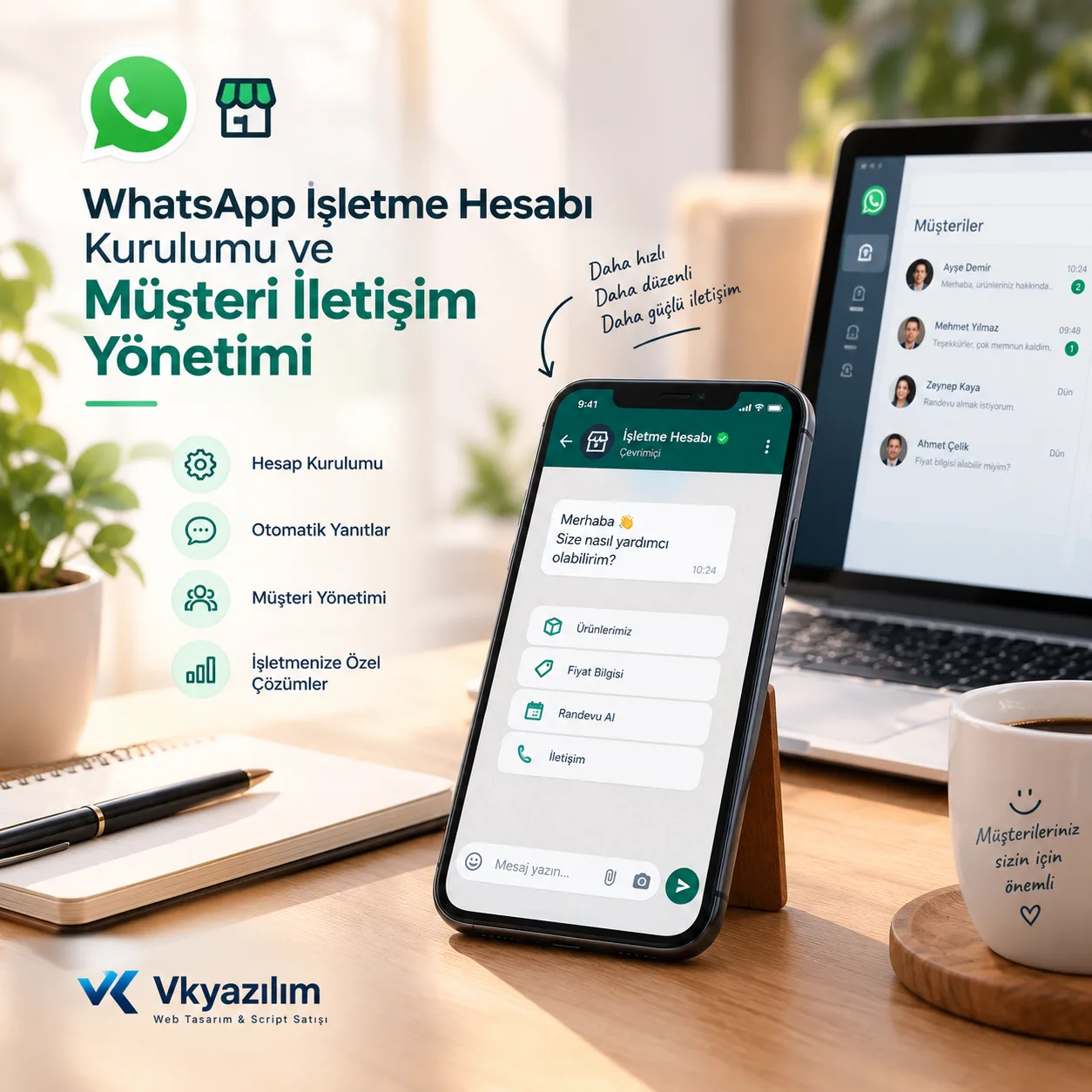 WhatsApp İşletme Hesabı Kurulumu ve Müşteri İletişim Yönetimi - Şanlıurfa web tasarım, site yaptırma