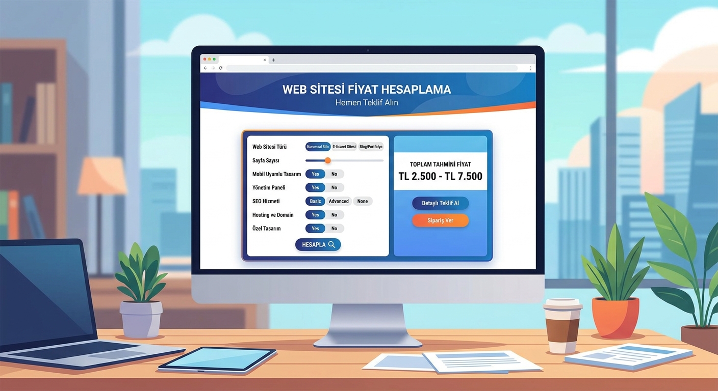 Web Sitesi Fiyat Hesaplama