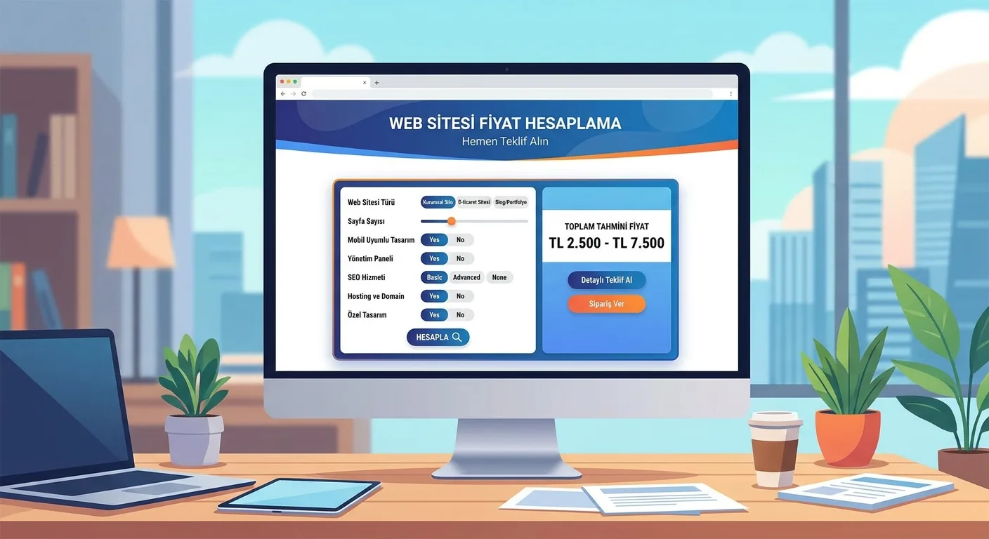 Web Sitesi Fiyat Hesaplama