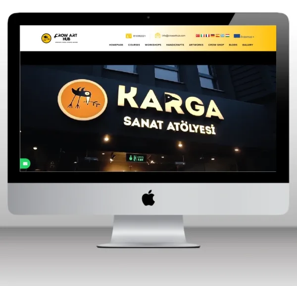 Crow Art Hub - Şanlıurfa web tasarım, site yaptırma