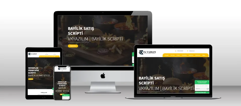Kurumsal Bayilik Franchise Scripti V1 - Mobil Uyumlu Hazır Web Site - Vkyazılım