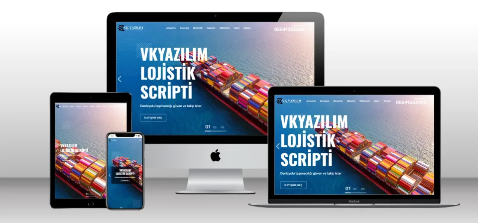 Lojistik Taşıma Scripti V2 - Mobil Uyumlu Hazır Web Site - Vkyazılım