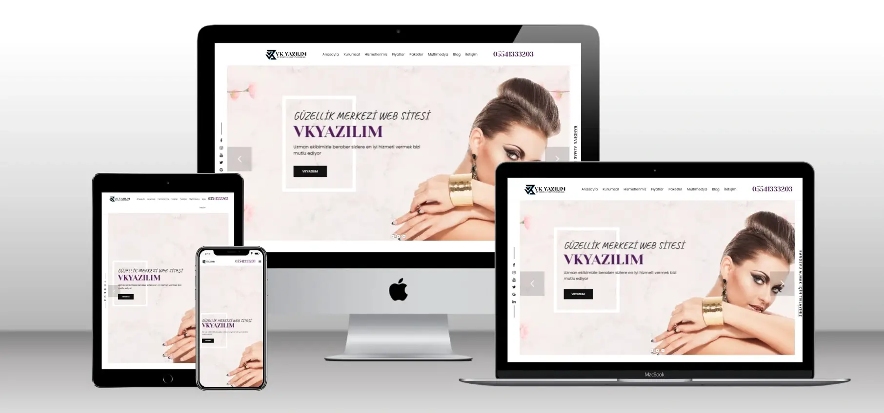 Güzellik Merkezi Scripti V4 - Mobil Uyumlu Hazır Web Site - Vkyazılım