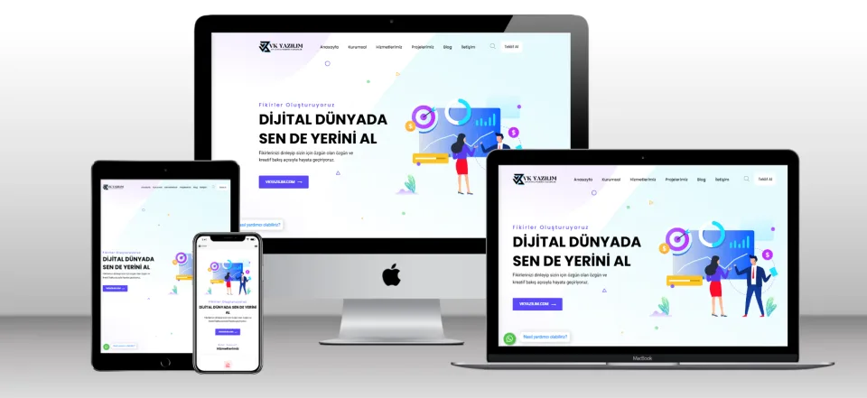 Kurumsal Web Tasarım Scripti V5 - Mobil Uyumlu Hazır Web Site - Vkyazılım