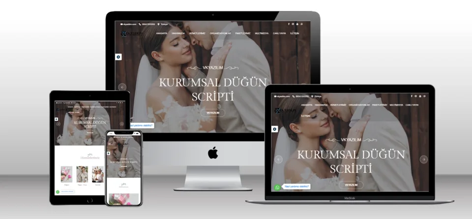 Kurumsal Fotoğrafçı Scripti V5 - Mobil Uyumlu Hazır Web Site - Vkyazılım