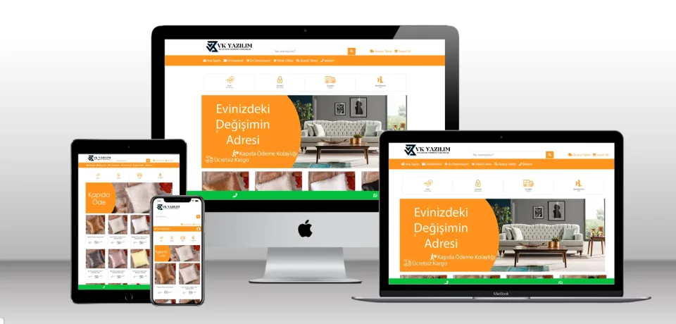 Kurumsal E-Ticaret Scripti V1 - Mobil Uyumlu Hazır Web Site - Vkyazılım