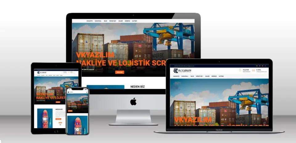 Lojistik Taşıma Scripti V1 - Mobil Uyumlu Hazır Web Site - Vkyazılım