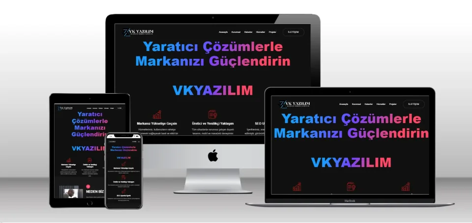 Kurumsal Şirket Scripti V1 - Mobil Uyumlu Hazır Web Site - Vkyazılım