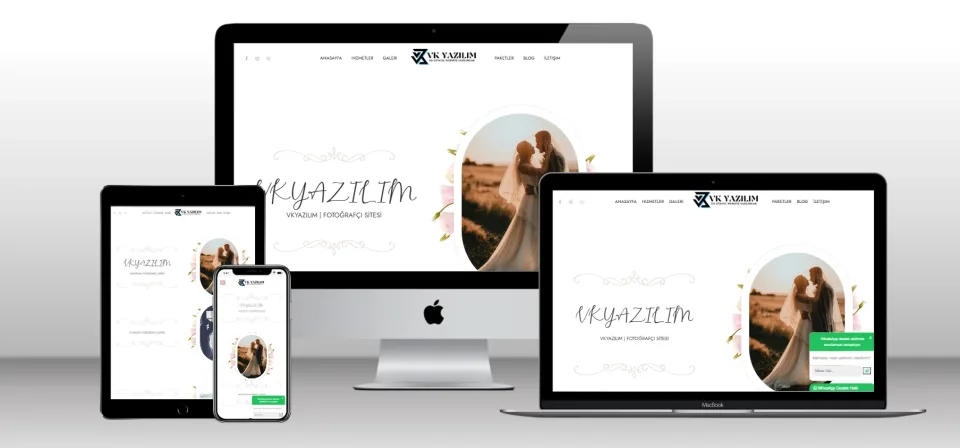 Kurumsal Fotoğrafçı Scripti V4 - Mobil Uyumlu Hazır Web Site - Vkyazılım