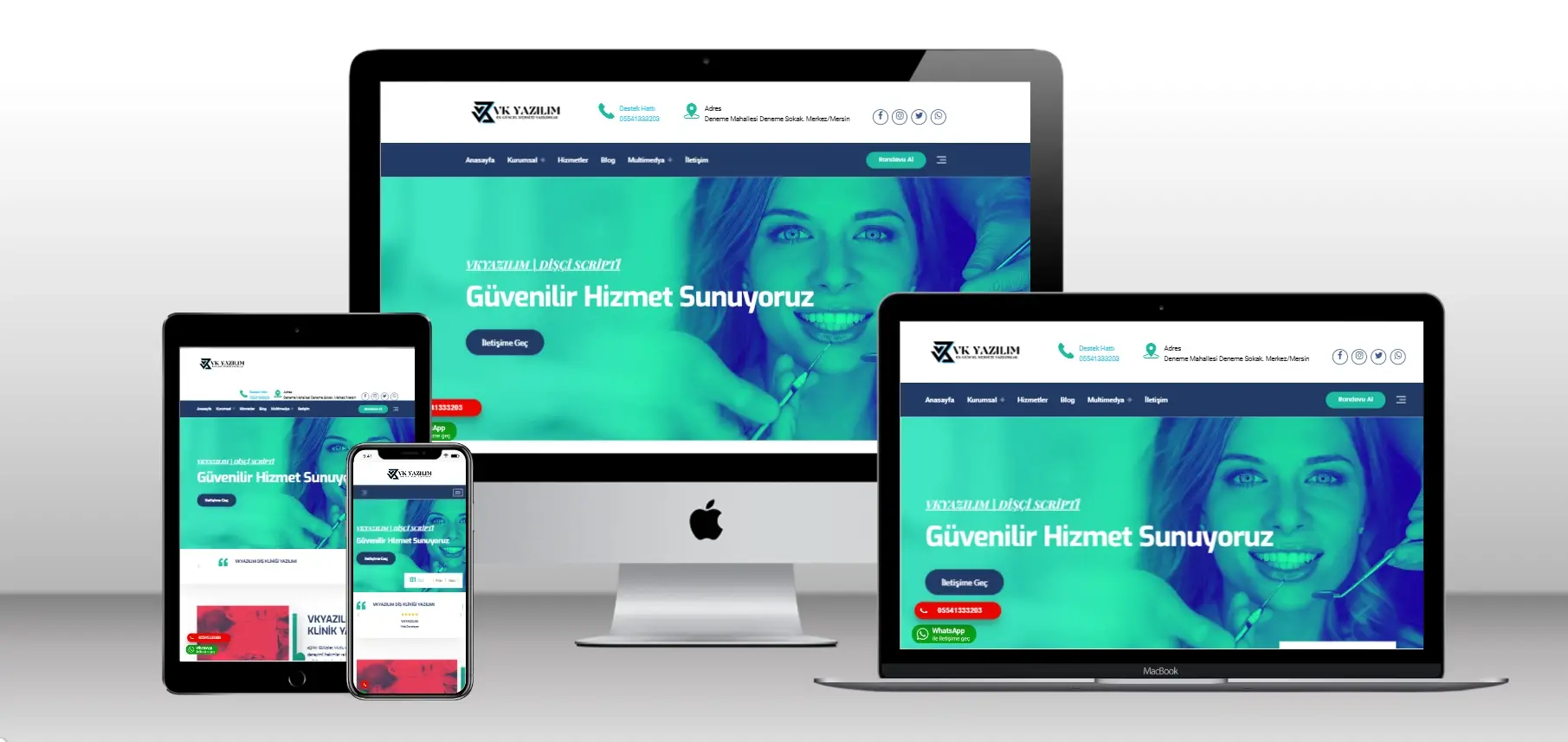Klinik Hastane Doktor Scripti V4 - Mobil Uyumlu Hazır Web Site - Vkyazılım