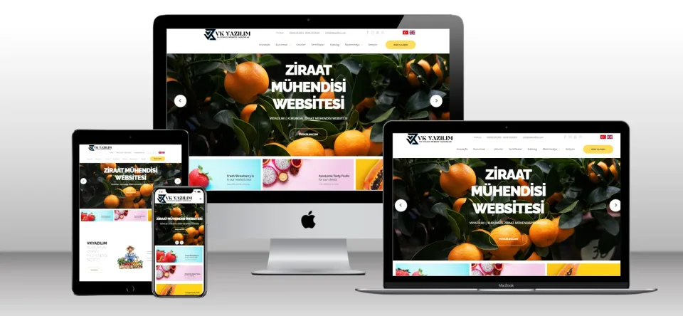 Kurumsal Ziraat Mühendisi Scripti V1 - Mobil Uyumlu Hazır Web Site - Vkyazılım