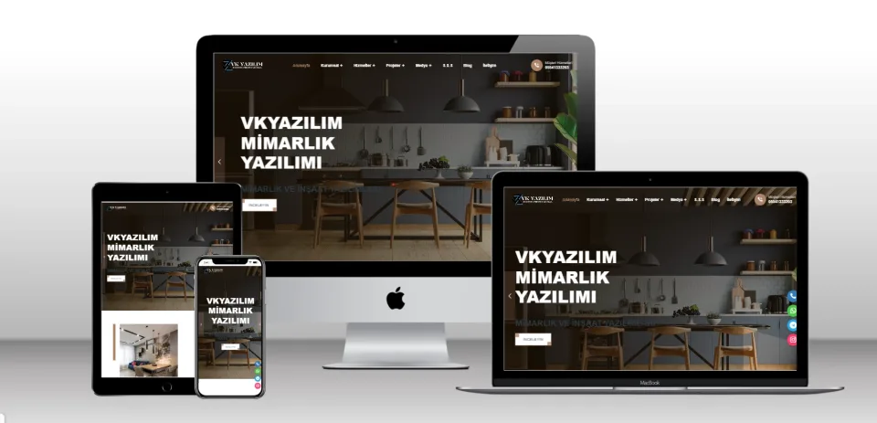 Kurumsal Şirket Scripti V2 - Mobil Uyumlu Hazır Web Site - Vkyazılım