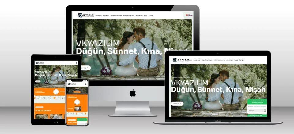 Organizasyon Şirketi Scripti V1 - Mobil Uyumlu Hazır Web Site - Vkyazılım