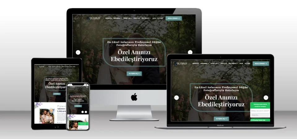 Kurumsal Fotoğrafçı Scripti V2 - Mobil Uyumlu Hazır Web Site - Vkyazılım