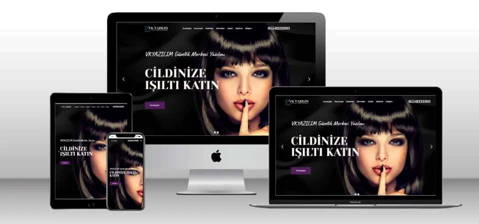 Güzellik Merkezi Scripti V2 - Mobil Uyumlu Hazır Web Site - Vkyazılım