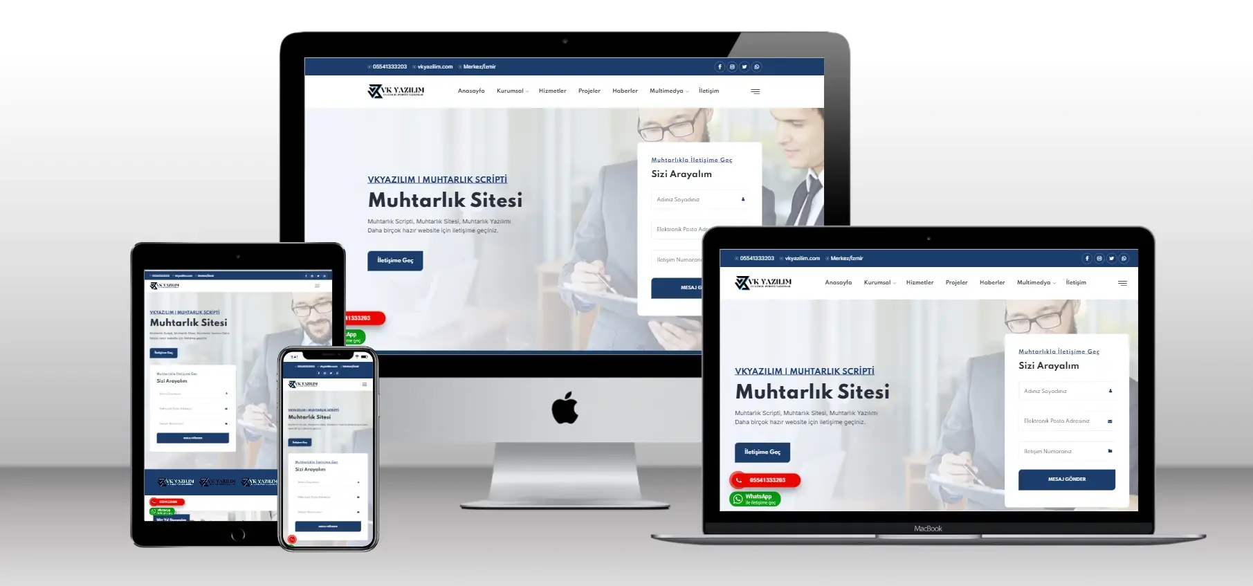 Muhtarlık Hizmet Scripti V1 - Mobil Uyumlu Hazır Web Site - Vkyazılım