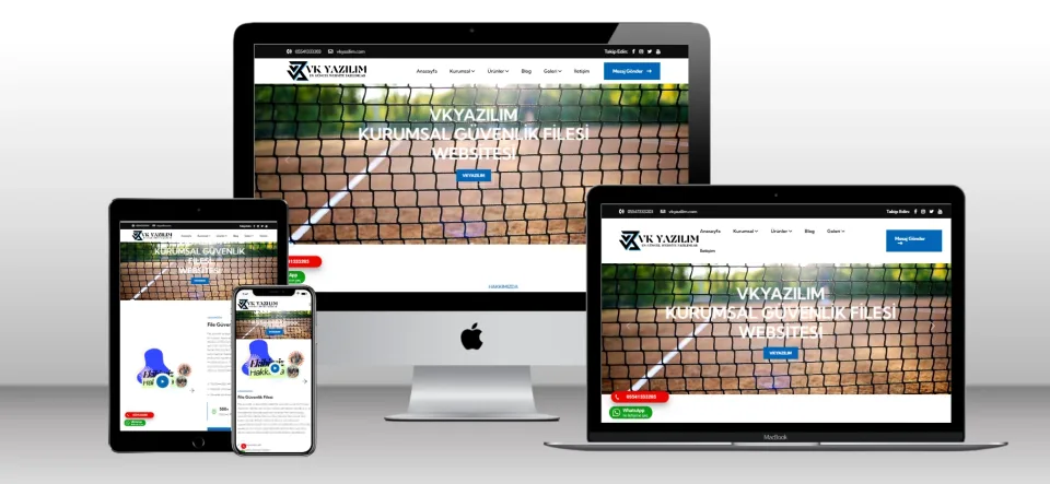 Kurumsal Güvenlik Filesi Scripti V1 - Mobil Uyumlu Hazır Web Site - Vkyazılım