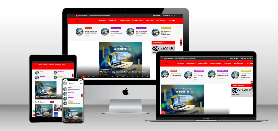 Kurumsal Haber Sitesi Scripti V1 - Mobil Uyumlu Hazır Web Site - Vkyazılım